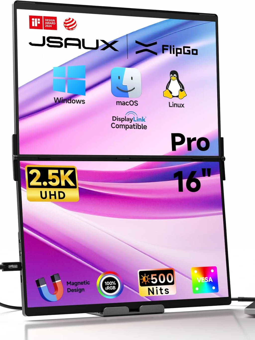 JSAUX FlipGo 16