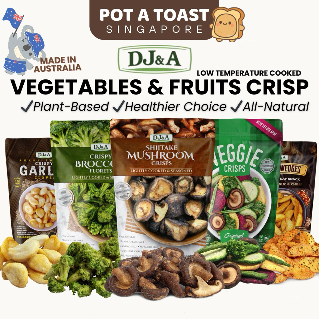 DJ&A Assorted Healthy Snacks Mix – Mushroom Chips, Potato Wedges ...