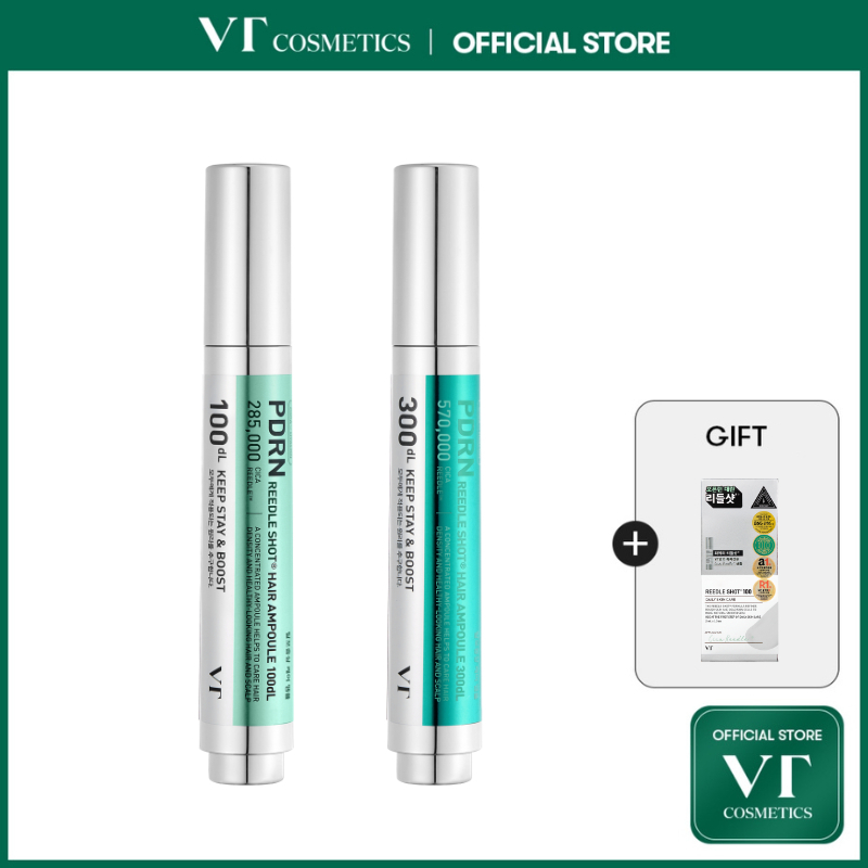 VT] PDRN Reedle Shot Hair Ampoule Bundle Set 100dL/300dL/700dL