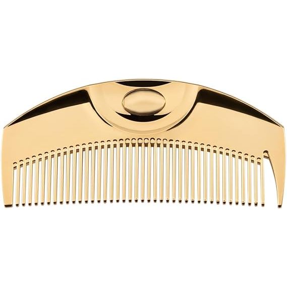 LOVECHROME (R) K24GP TSUKI Gold Hair Comb – Premium Compact