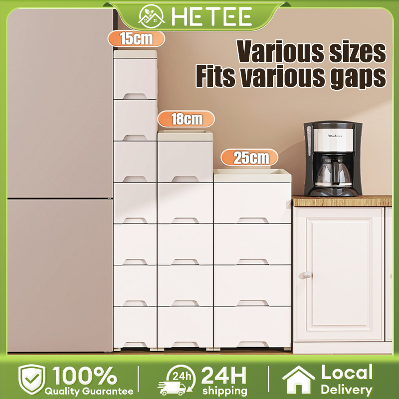 【SG Stock】Gap Drawer Cabinet Plastic Kitchen Drawer Cabinet With Wheels ...