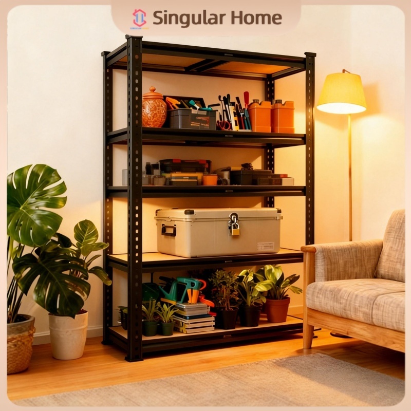 Metal Rack Shelf 5/6 Tier [Adjustable]Rack Boltless Rack Heavy Duty ...
