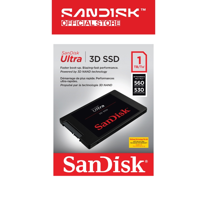 SanDisk Ultra 3D SSD Solid State Drive | Shopee Singapore