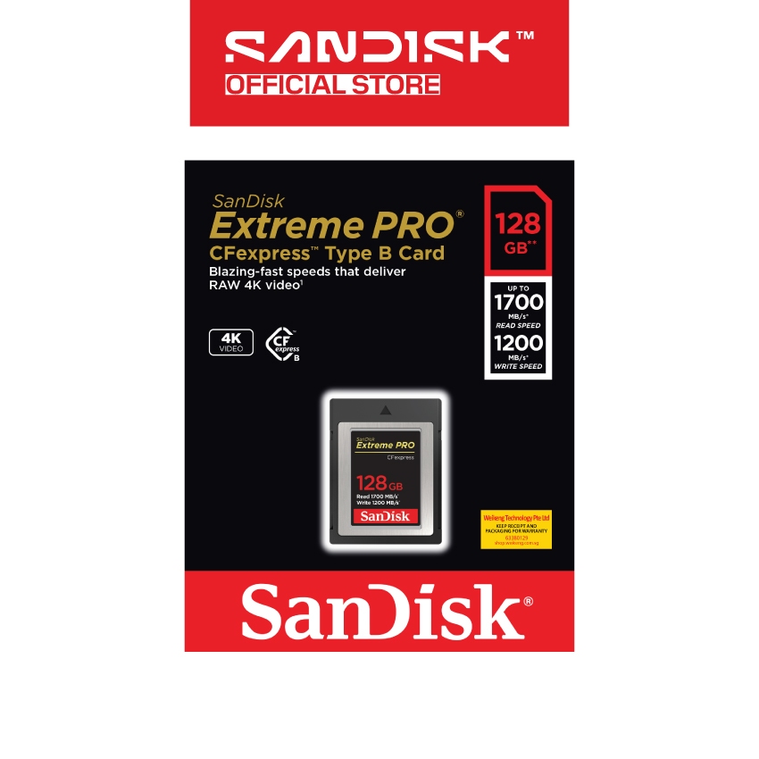 SanDisk Extreme PRO CFexpress Card Type-B | Shopee Singapore