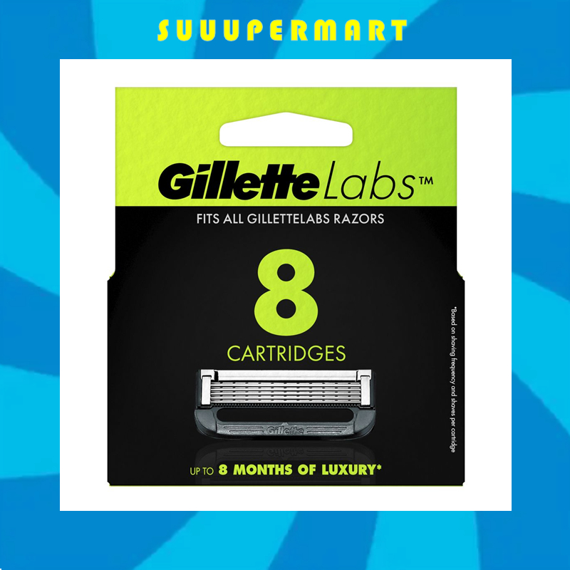 GILLETTE LABS Razor Refills for Exfoliating Razor and Heated Razor (8s ...