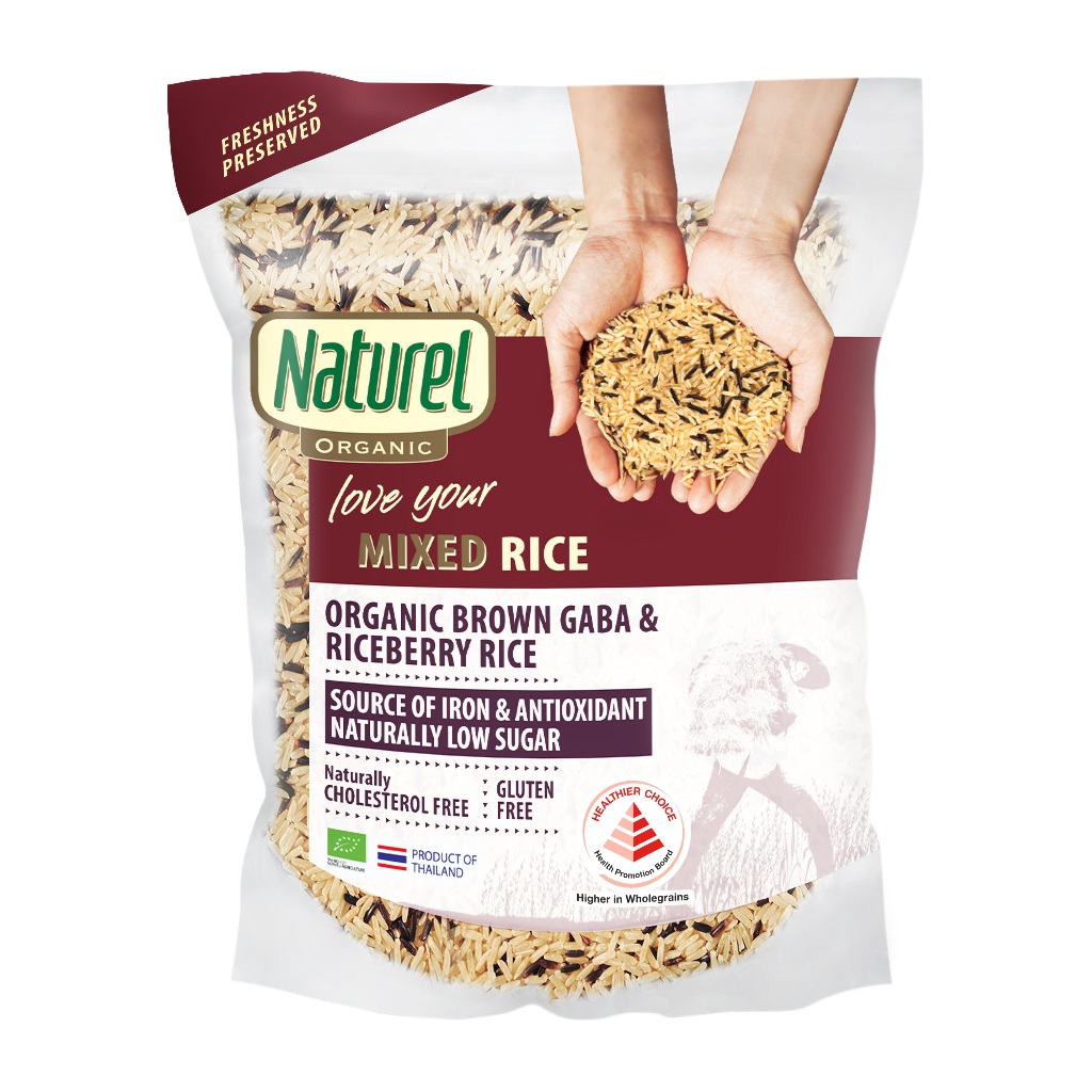 Naturel Organic Brown Gaba & Riceberry Rice (1.8kg) | Shopee Singapore