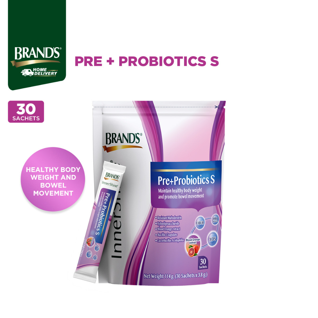 BRAND'S® Pre+Probiotics S, Gut Supplement (30 Sachets) - Support Bowel ...