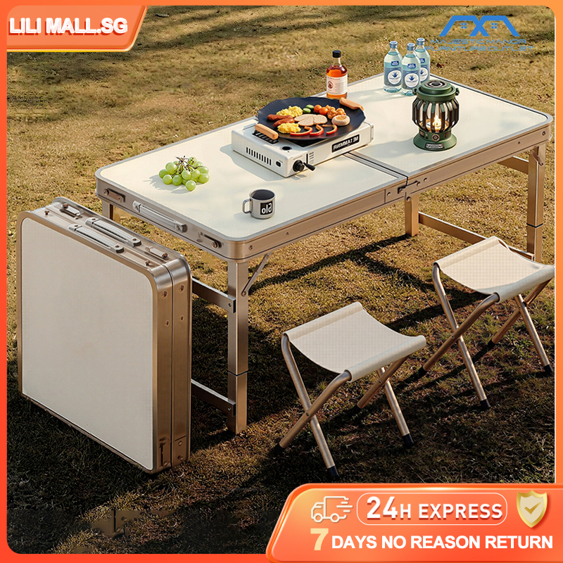 【LILI.SG】Folding table foldable outdoor table portable liftable ...