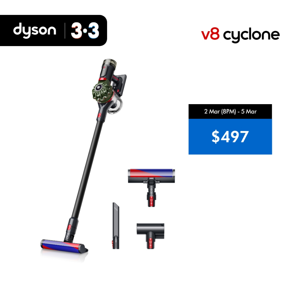 [3.3 New Launch] Dyson V8 Cyclone cordless vacuum | Cleans Hard Floors ...