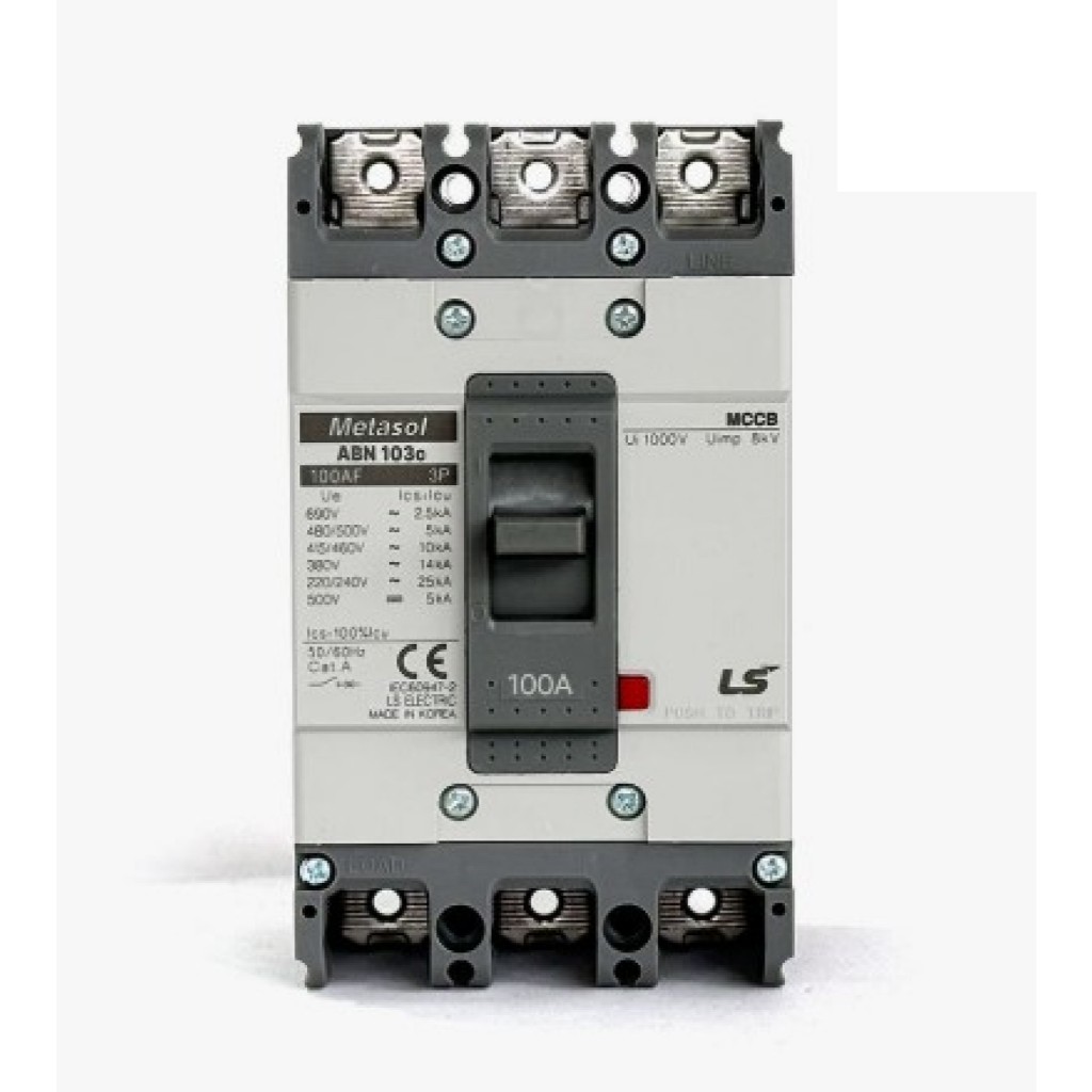 LS Electric Metasol ABN103c 3P 100AF Molded Case Circuit Breaker ABN ...