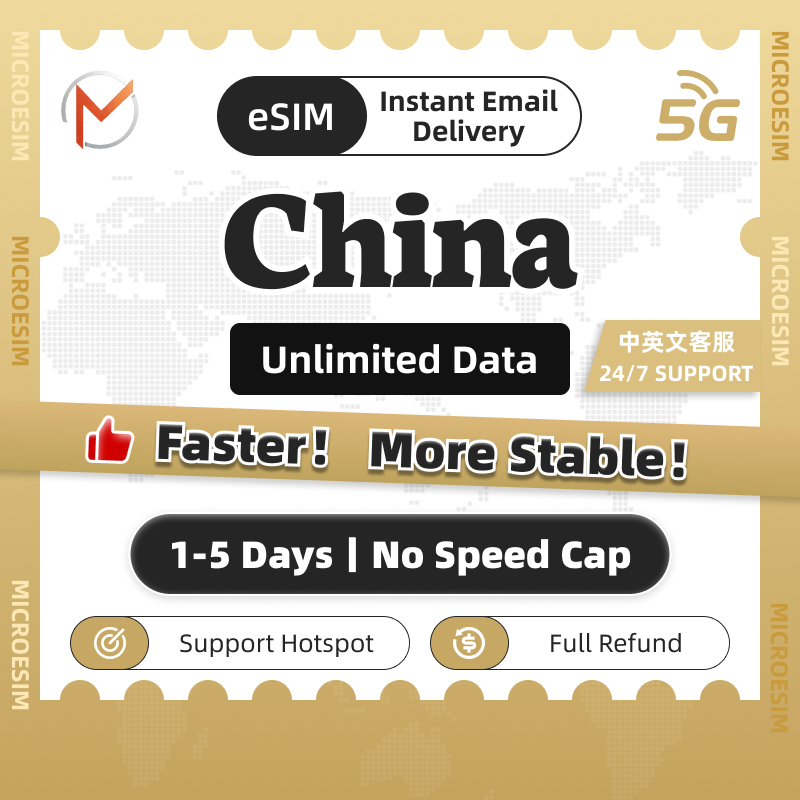 China eSIM | No Daily Limits | True Unlimited Travel eSIM China ...