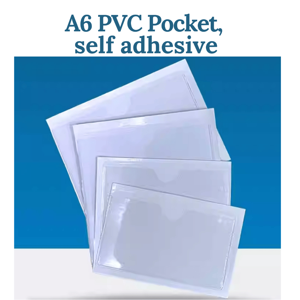 PVC Pocket, 12pcs per pack, self adhesive, Fit A6, 4R photo, 4