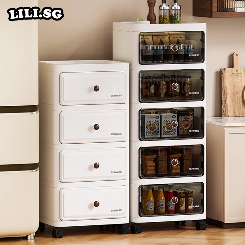 LILI Storage Drawers Cabinet Plastic Chest of Drawer MultiLayer Storage ...