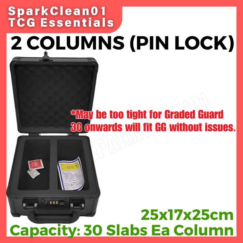 Graded Card Storage Case with Lock PSA BGS Graded Guard Aluminium Briefcase  Pokemon Slab Box One Piece TCG MTG | Shopee Singapore