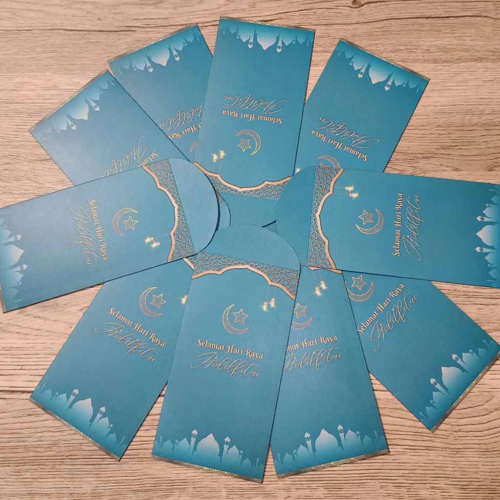 Green Packet Hari Raya 2026 | Pack of 10 Sampul Duit Raya Elegant ...