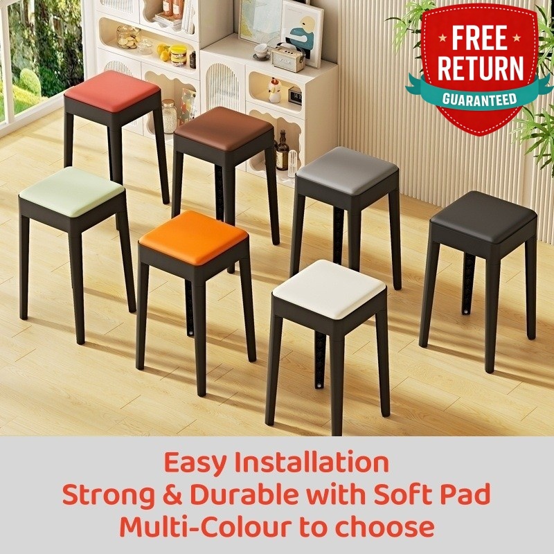 Stackable Stool Stacking chair Simple Installation Furniture Seat SG ...