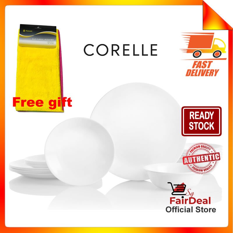 Corelle 18pc Plate Set – Winter Frost & More | USA Authentic | Shopee ...
