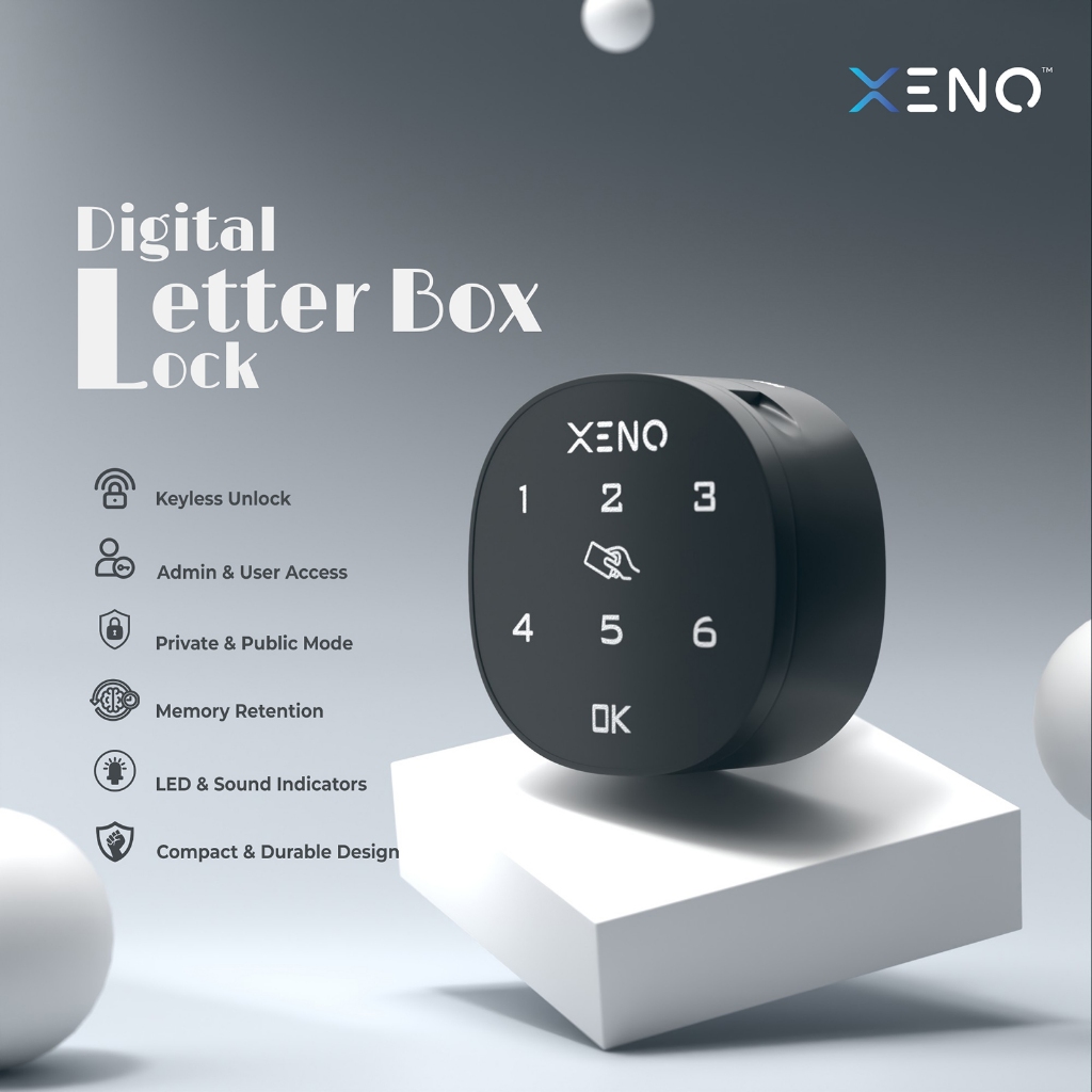 XENO Smart Digital Letterbox Lock | Keyless Mailbox | Parcel Box Lock ...