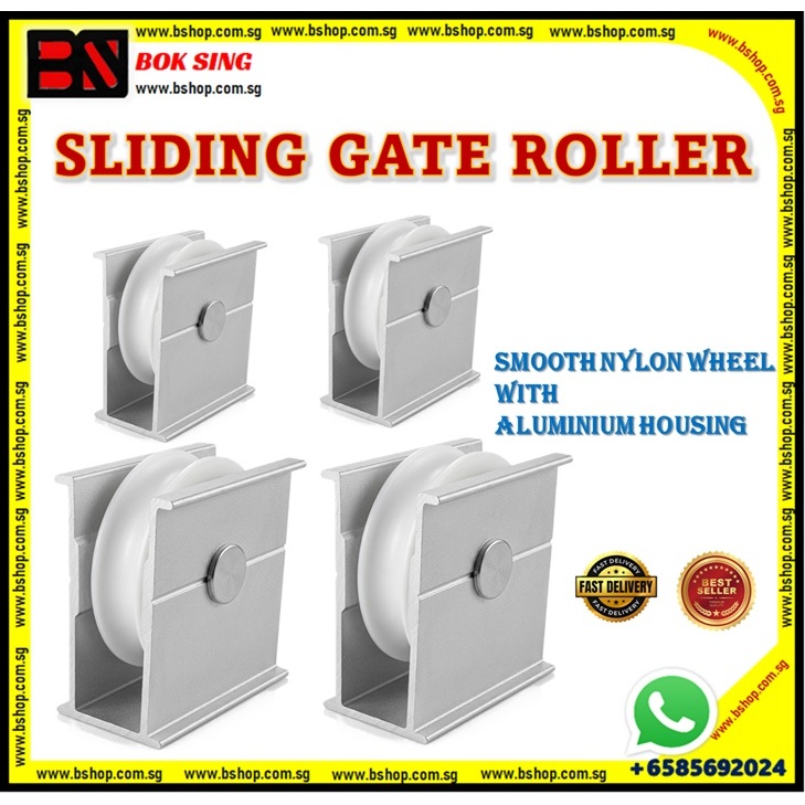 HEAVY DUTY SLIDING GATE NYLON ROLLER WITH ALUMINIUM HOUSING/SLIDING ...