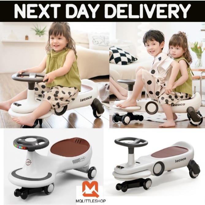 MQLITTLESHOP】LECOCO Twist Car Swivel Car Ride on car Stroller