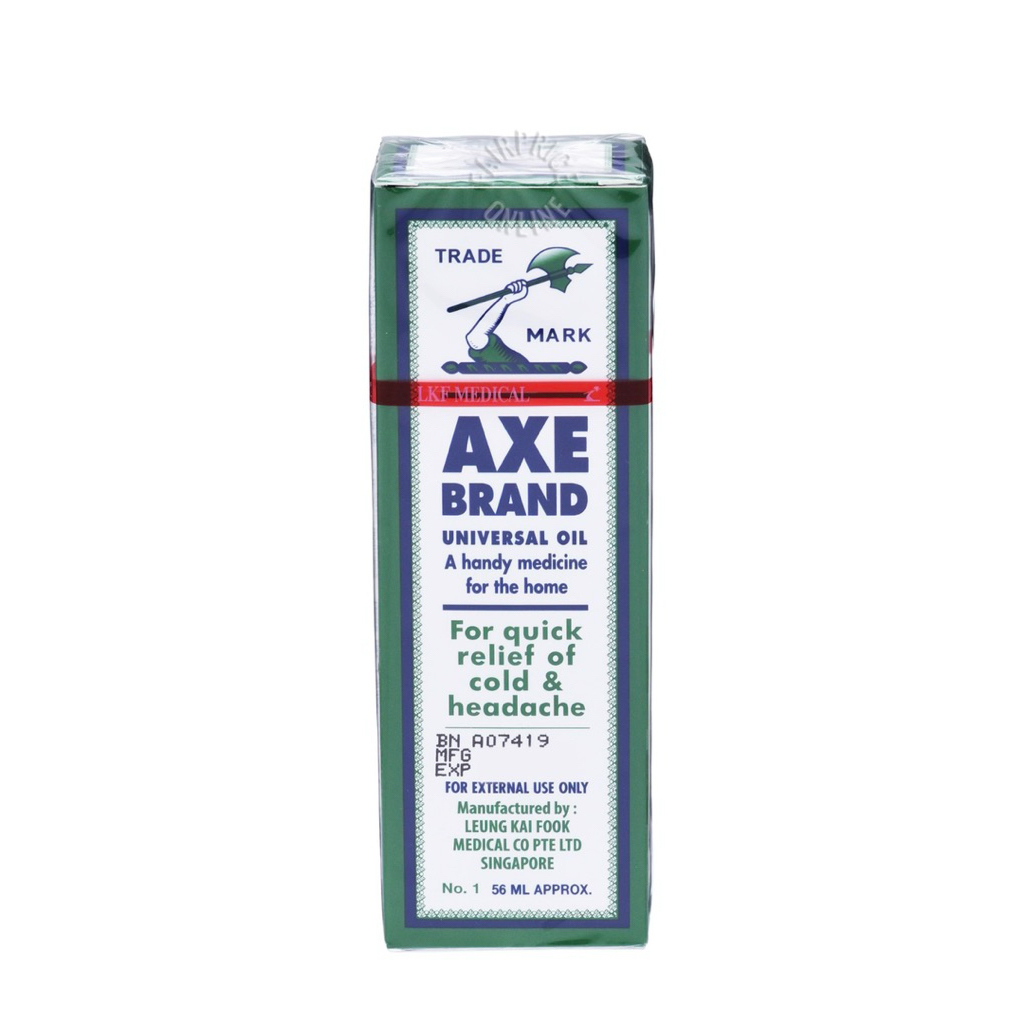 Axe Brand Medicated Oil 56ml 斧标驱风油56毫升一打特卖| Shopee