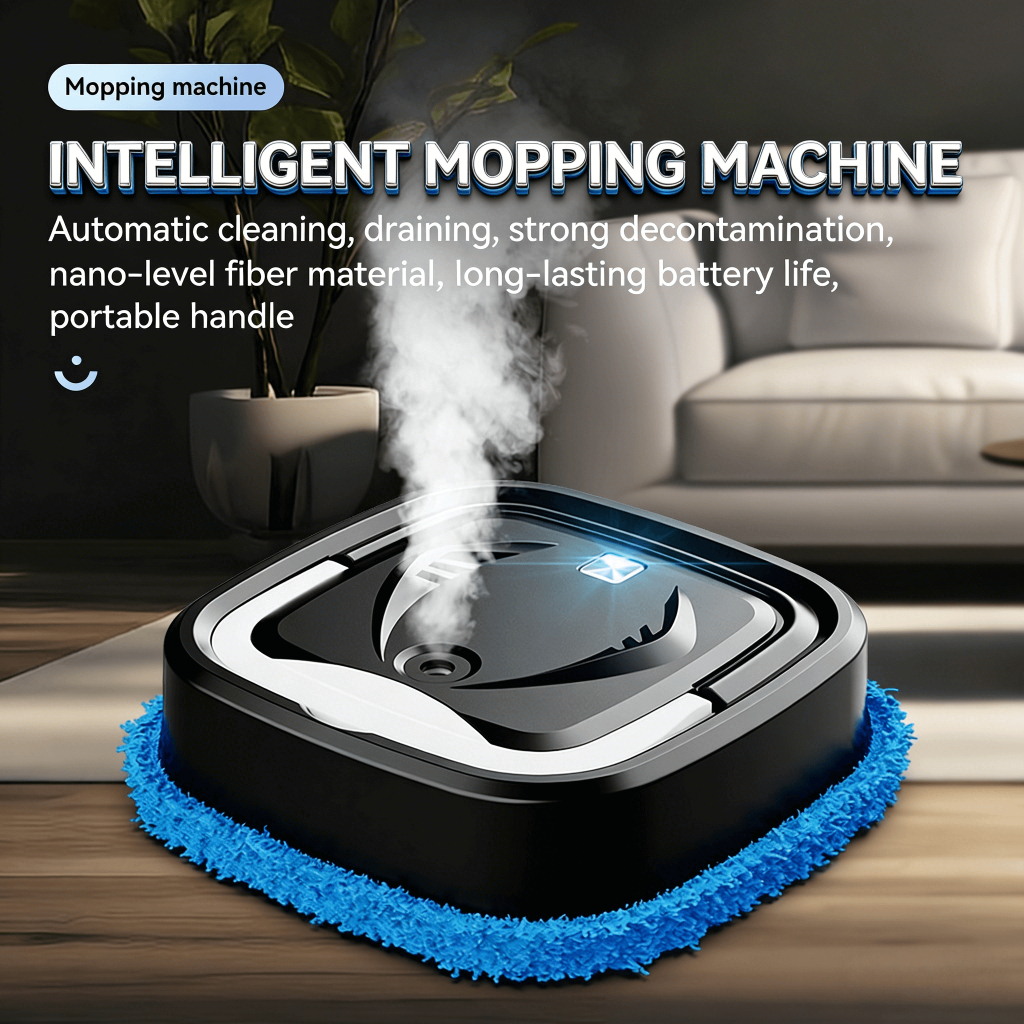 SG Intelligent Mopping Machine:8cm Thin Body Cordless Cleaner with Auto ...