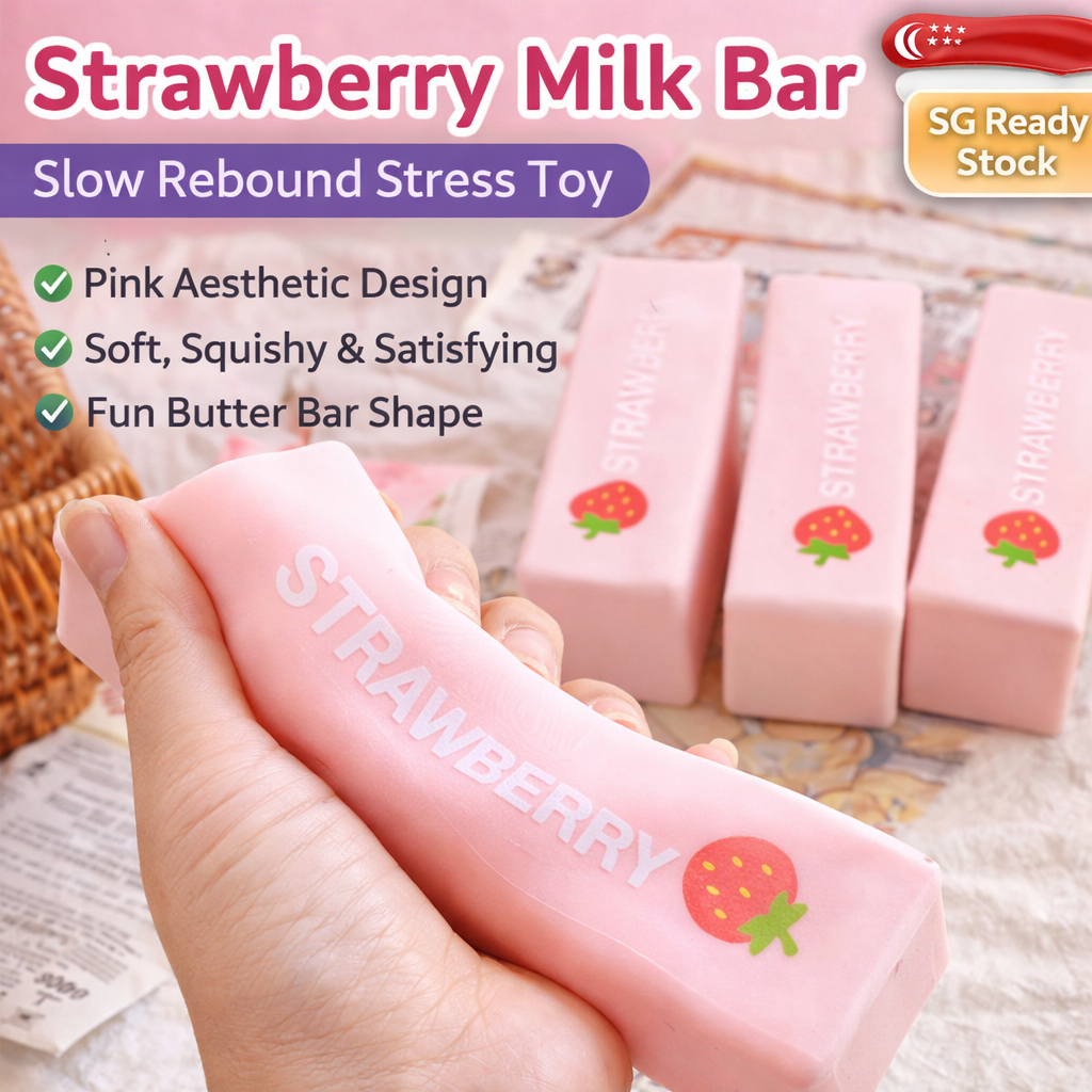 SG Stock Stress Relief Toy NeeDoh Slow Rebound Squishy Strawberry 