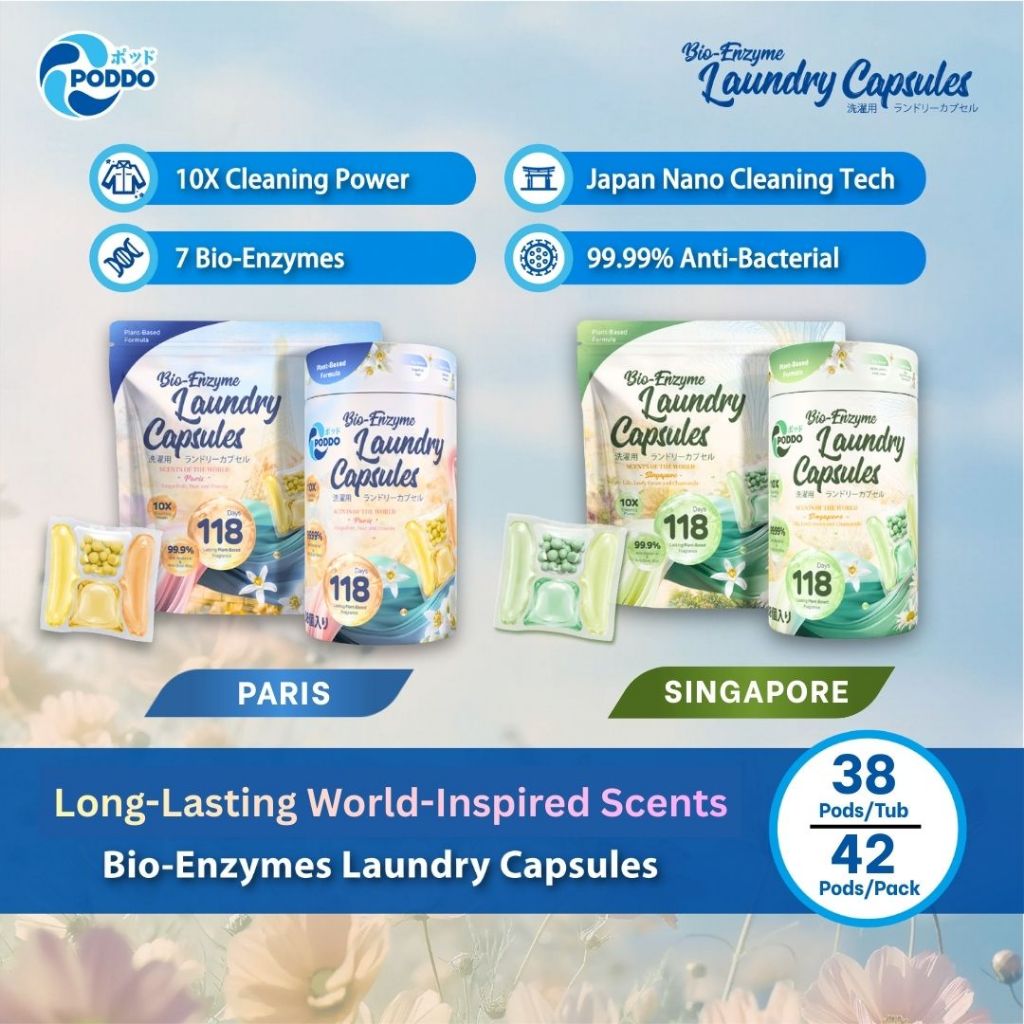 [NEW] PODDO Scents of the World Bio-Enzyme Laundry Capsules - Singapore ...