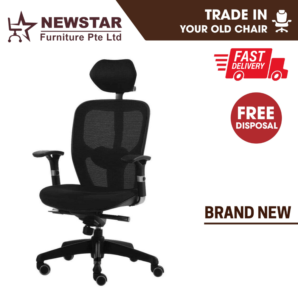 BRAND NEW Benel Q-mesh Ergonomic Chair, Home Office chair, Black colour ...