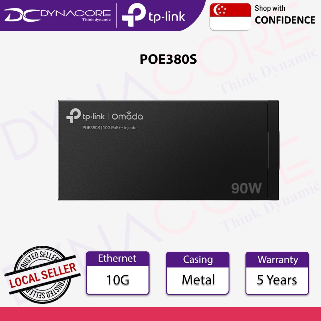 TP-Link POE380S Omada PoE++ Injector | Shopee Singapore