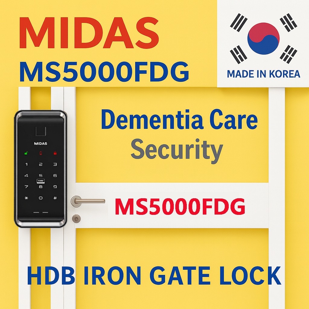 MIDAS MS5000FDG HDB Gate Digital Door Lock | Remote Control Free | WiFi ...
