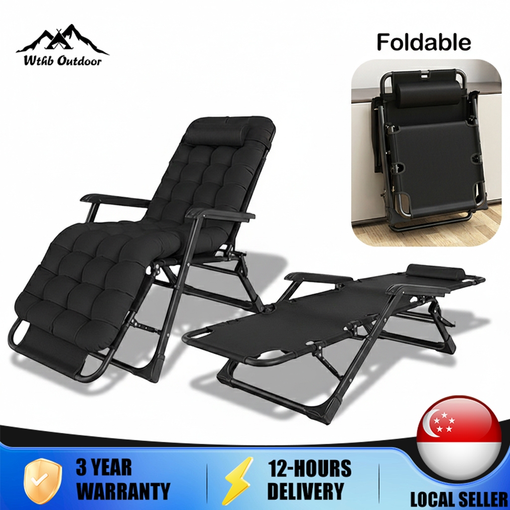 Folding Bed Foldable Lazy Chair Kerusi Malas Premium Folding Lazy