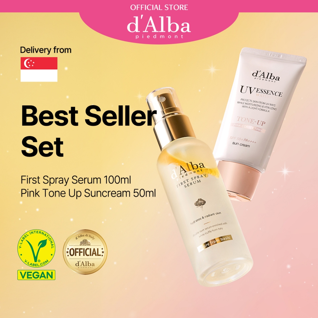d'Alba Official] Best Seller Set (White Truffle First Spray Serum