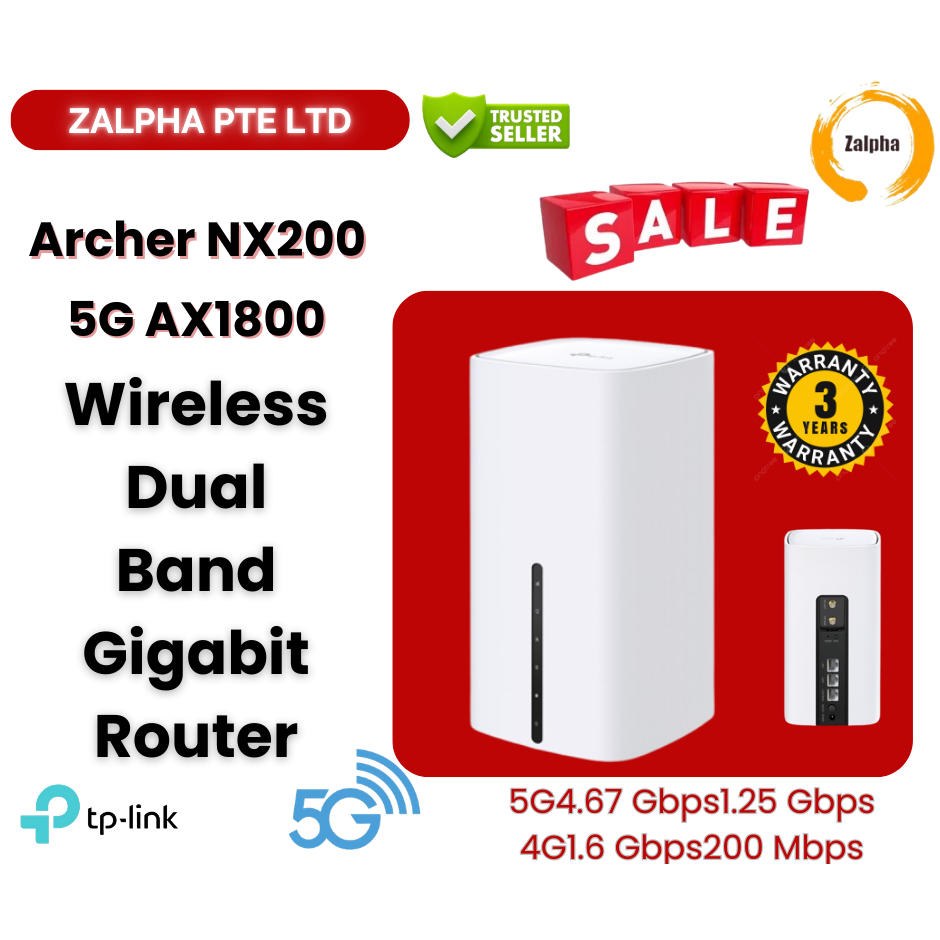 Archer NX200 5G AX1800 Wireless Dual-Band Gigabit Router | Shopee Singapore
