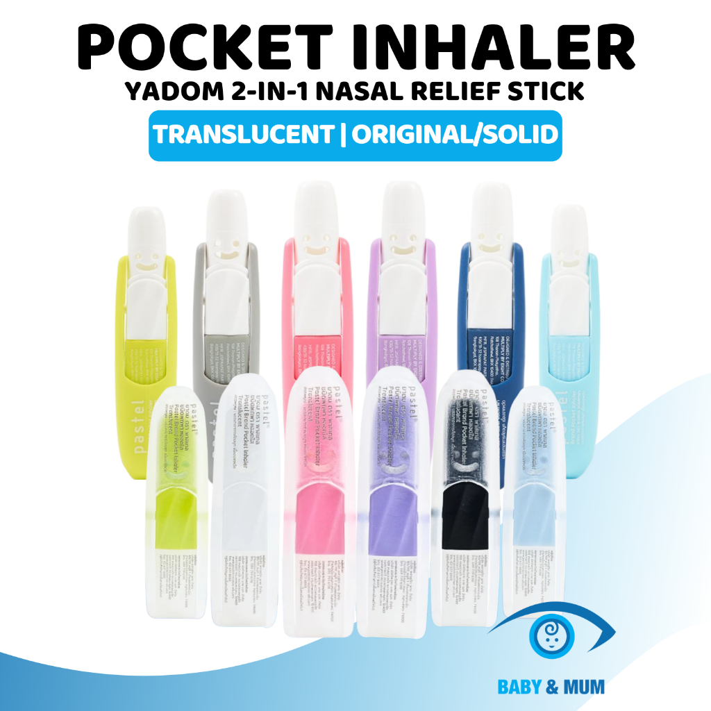 Pastel Brand Pocket Inhaler | Yadom 2-in-1 Nasal Relief Stick | SG ...