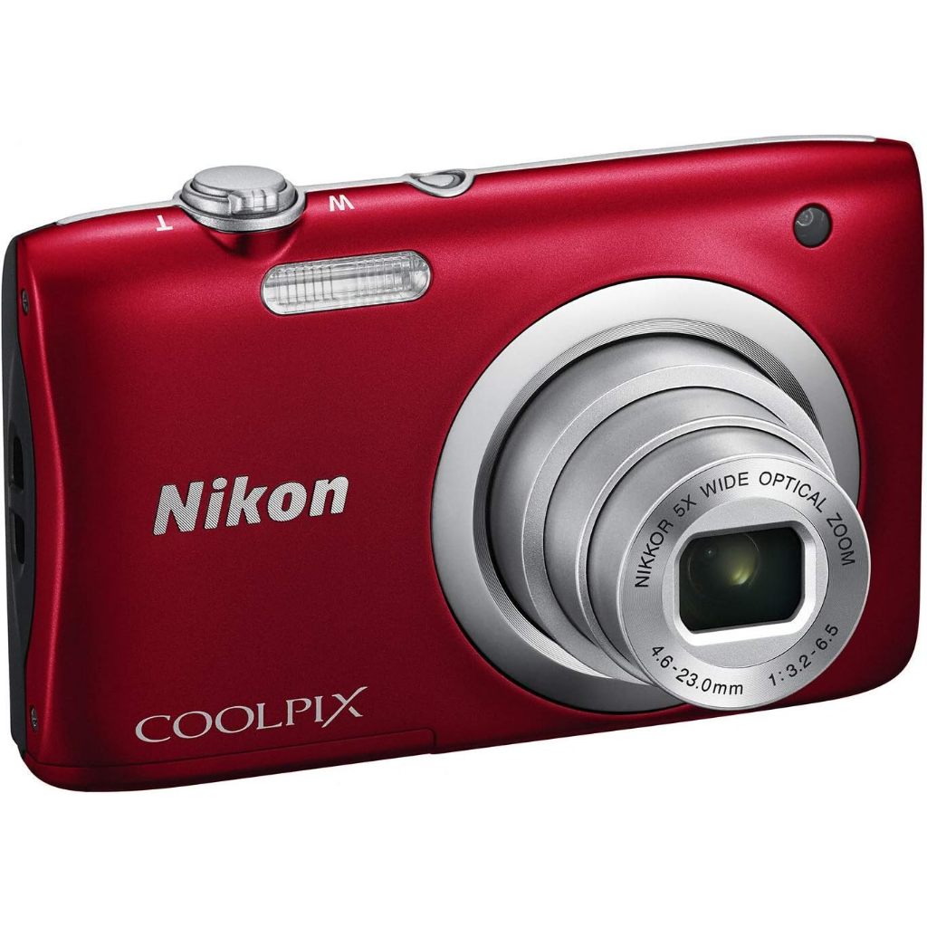 Nikon COOLPIX A100 20.1MP 5x Zoom Digital Camera Red / Silver USED