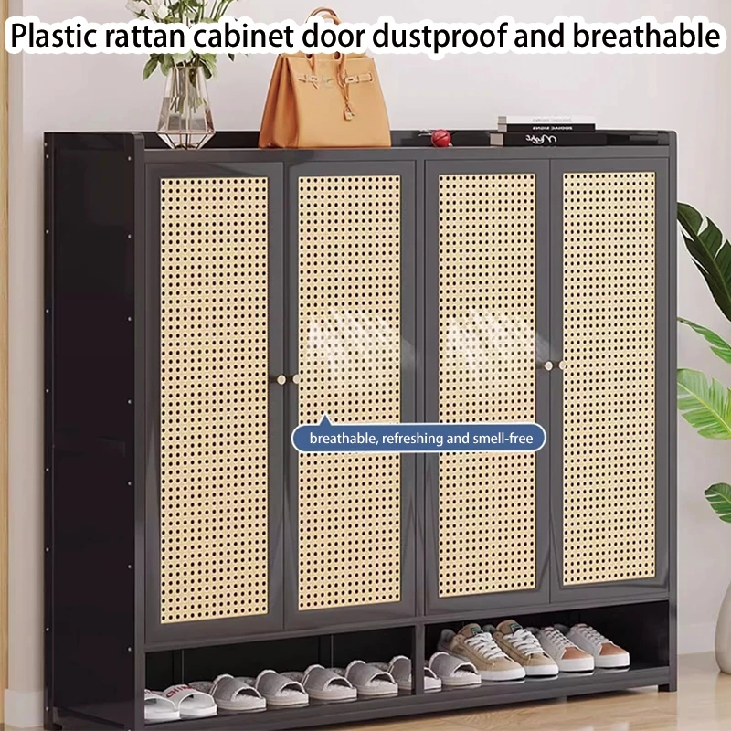 Multilayer plastic shoe rack