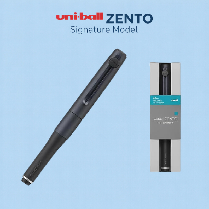 uni-ball ZENTO Signature Model 0.5mm – Metallic Black Smooth