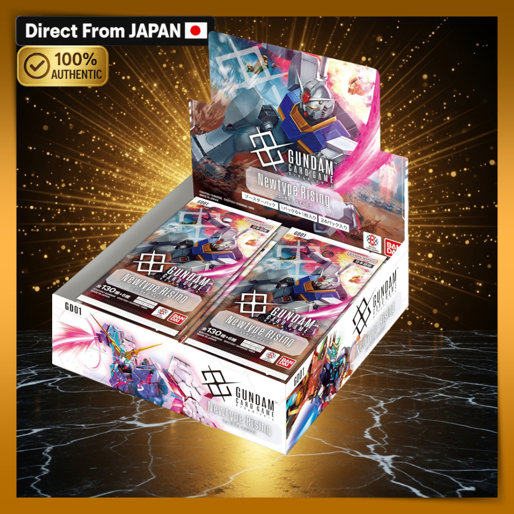 BANDAI Gundam Card Game Booster Pack Newtype Rising GD01 Box 24 Packs ...