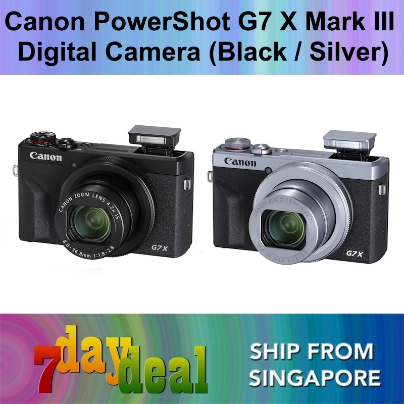 Canon PowerShot G7X Mark III Digital Camera (Black / Silver
