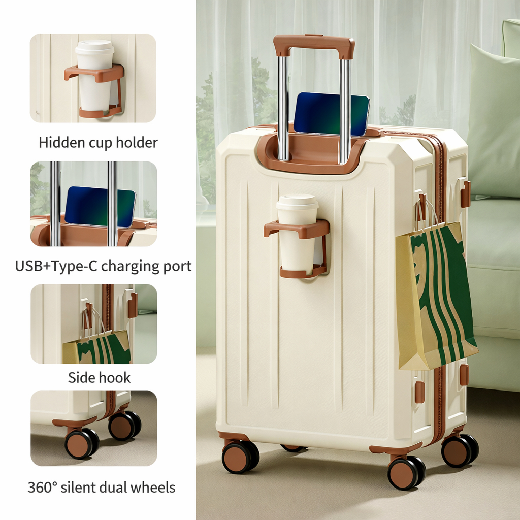 NextDay BE 20/26/32 Inch 3 Handle Luggage Lightweight Suitcase