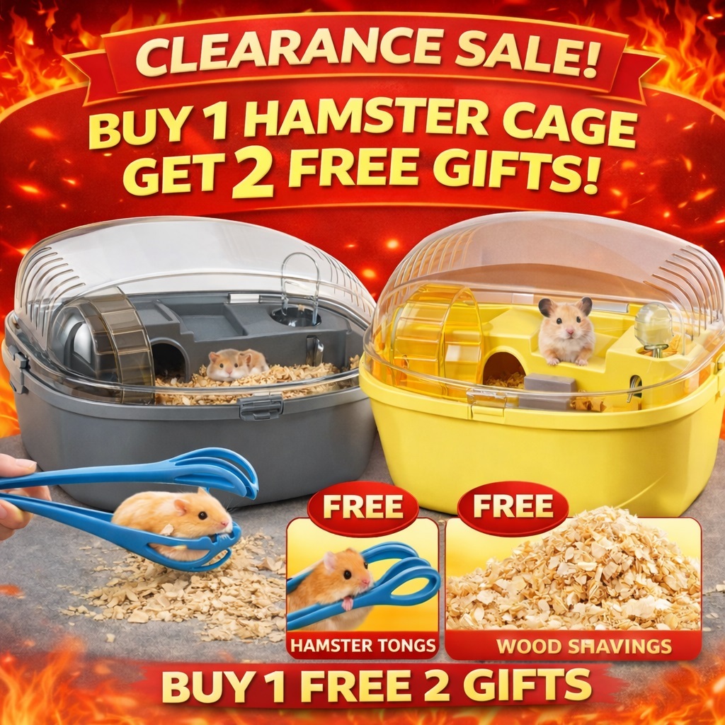 Large Hamster Cage Habitat Exercise Playing House,with Openable Top ...