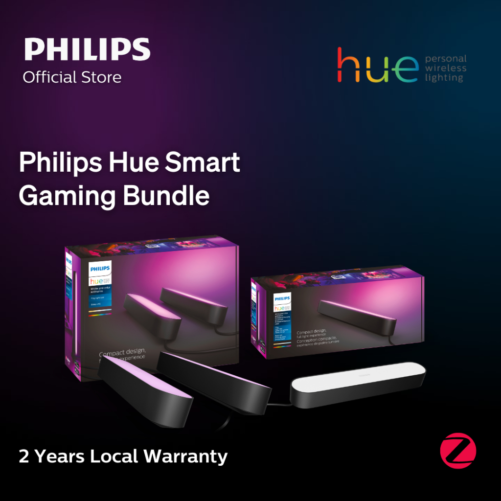 Philips Hue Smart Gaming Bundle: Philips Hue Play Bar 2 Pack Base