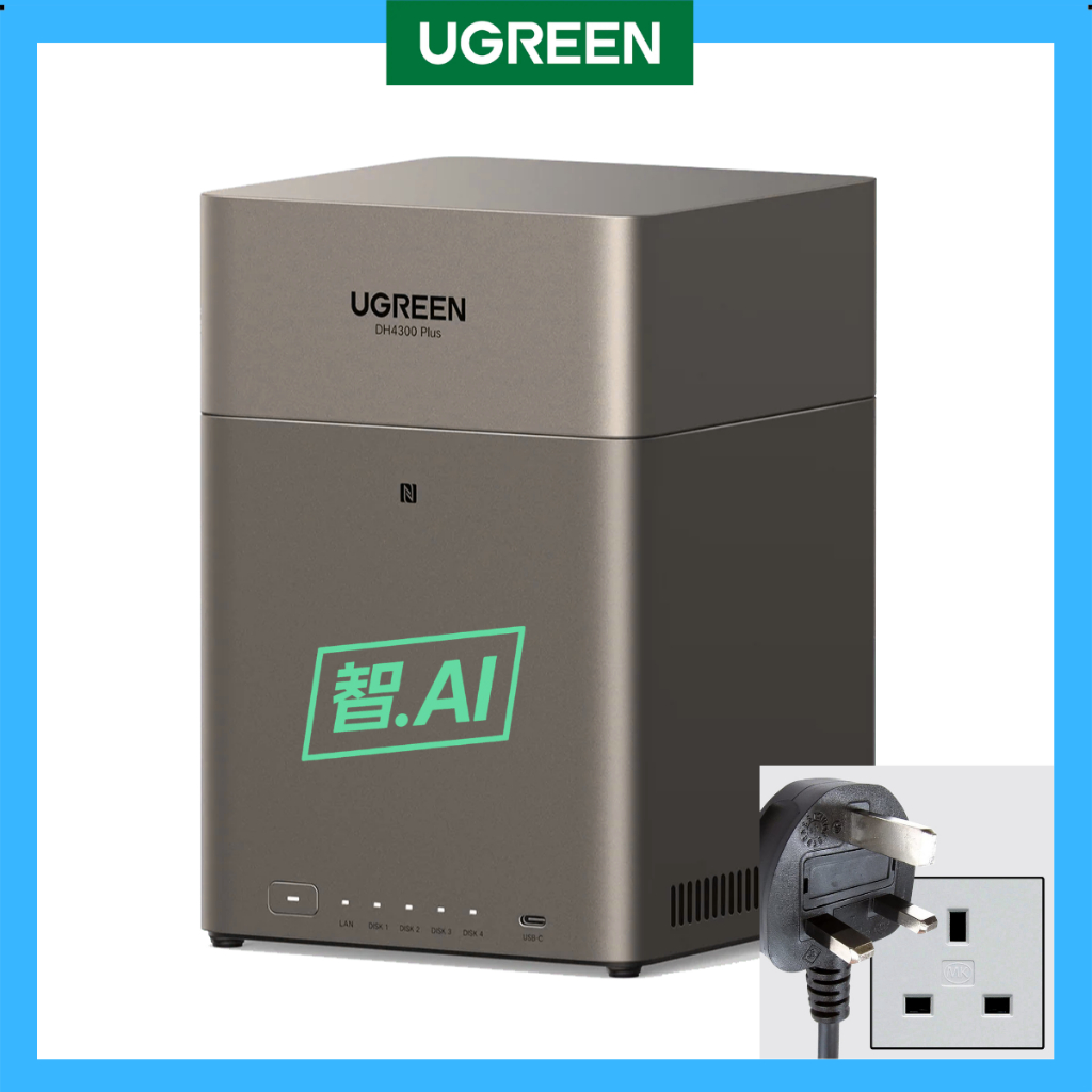 sgplug] DH4300 PLUS NAS [Local Stock] UGREEN [4-BAY NAS] [HDD NOT