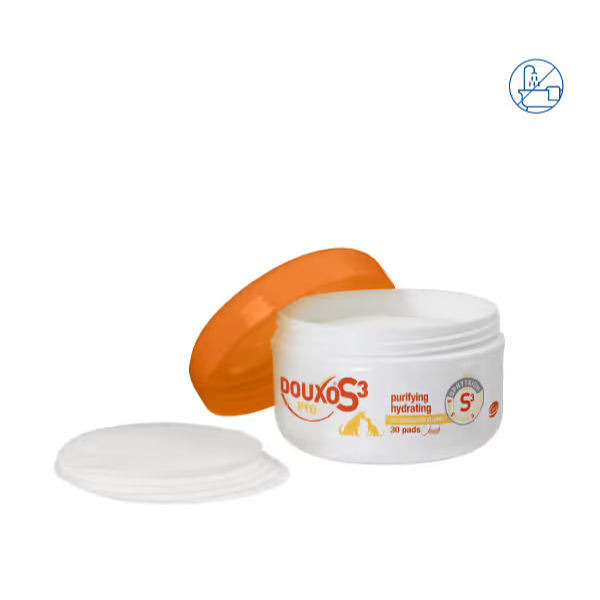 Douxo S3 PYO Pads (30 impregnated cotton pads) Anti-Bacteria Anti ...