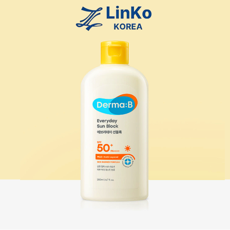 Derma:B Everyday Sun Block 200ml I Korean Body Sunscreen Lotion ...