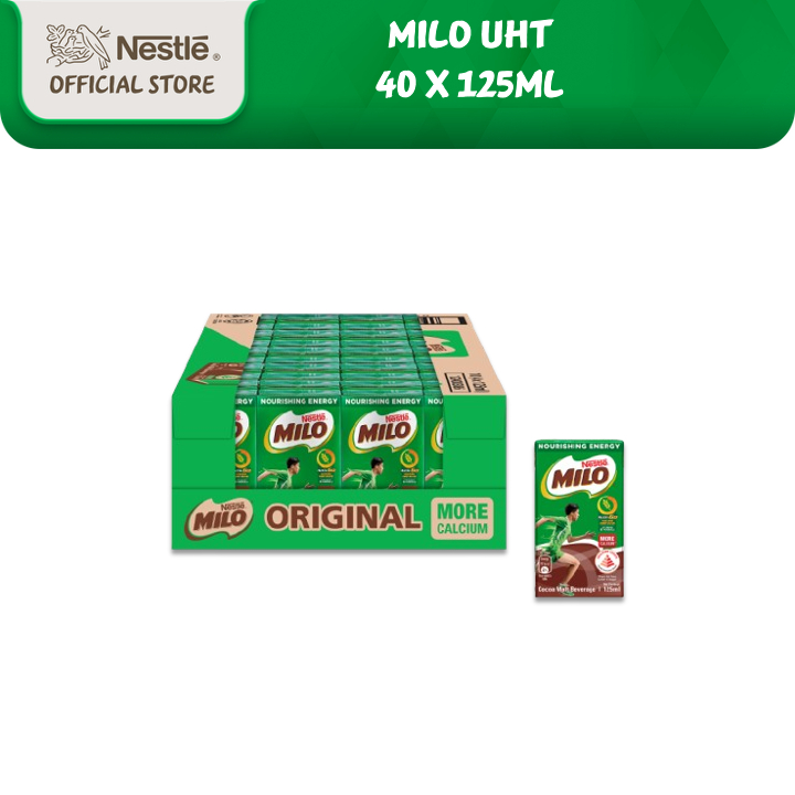 [Carton] MILO UHT Chocolate Malt Packet Drink (4 x 125ml) | Shopee ...