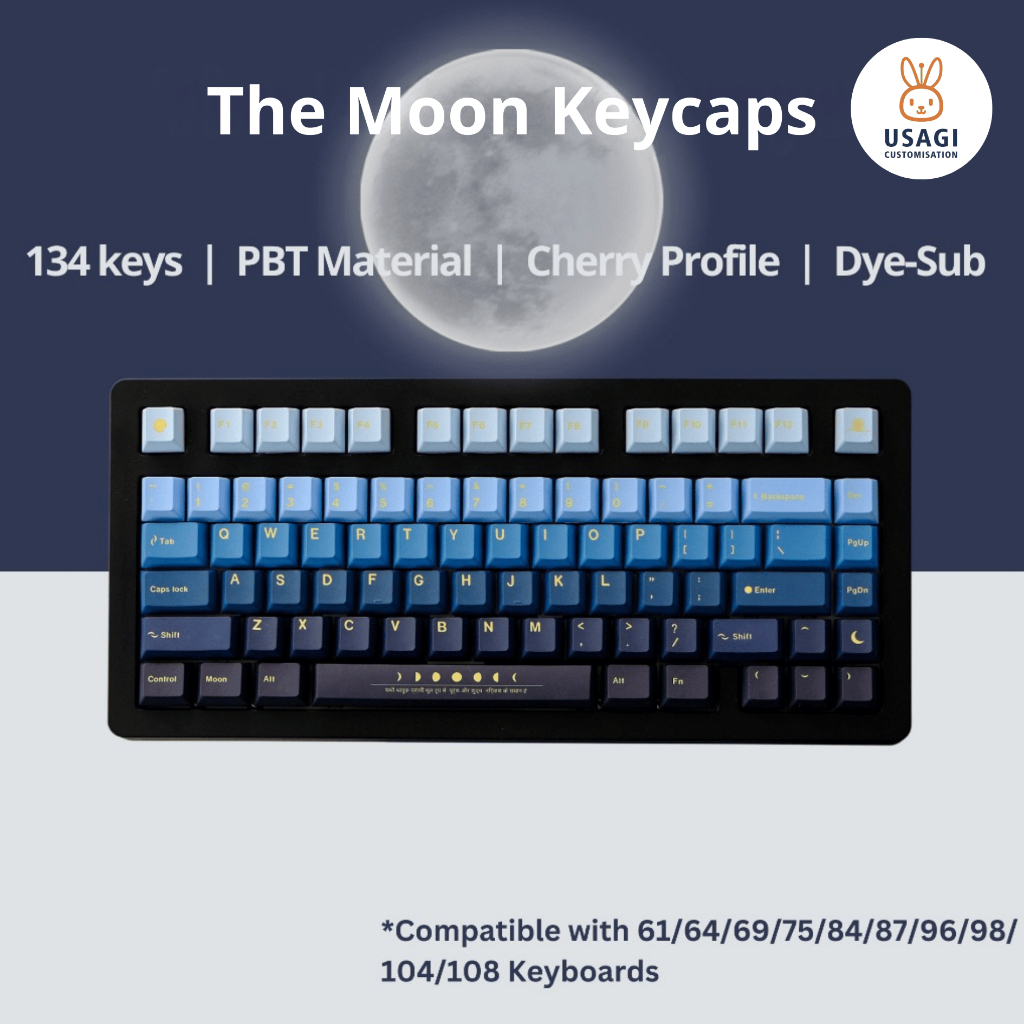 [SG Local Stock] The Moon Keycaps | Cherry Profile | PBT Dye-Sub ...