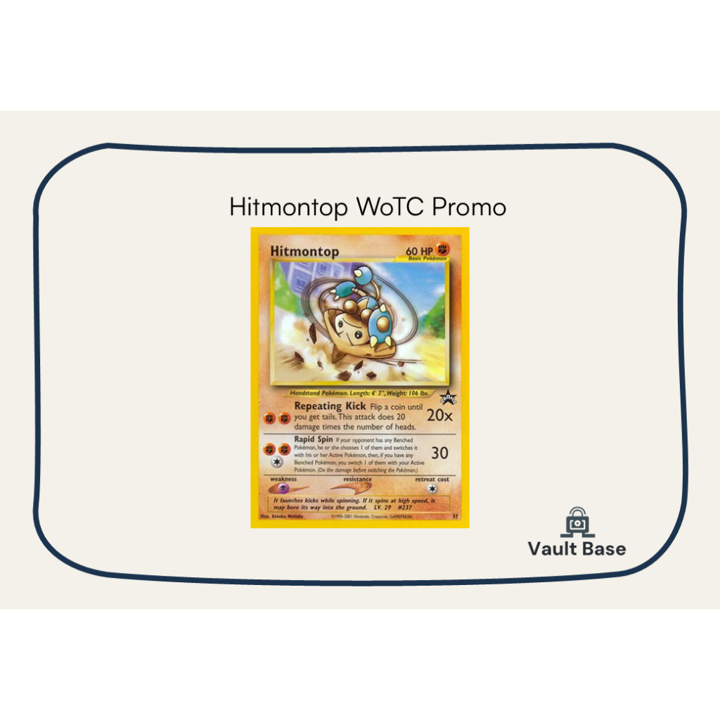 Hitmontop WoTC Promo Authentic Pokmon Card | Shopee Singapore