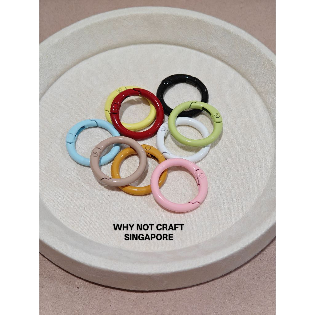 25mm Metal Key rings / Metal O Rings / Spring O Rings (one set $1.50 ...